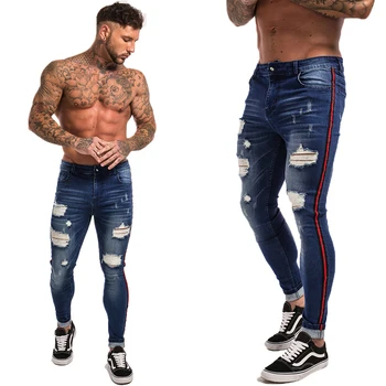 Ripped Stretch Blue Jean