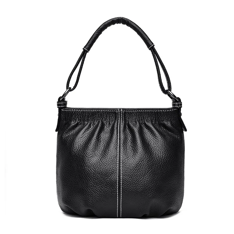 

High Quality Genuine Leather Women's Handbags Fashion All-match Shoulder CrossBody Bags Ladies Messenger Bag Women Bucket Bags