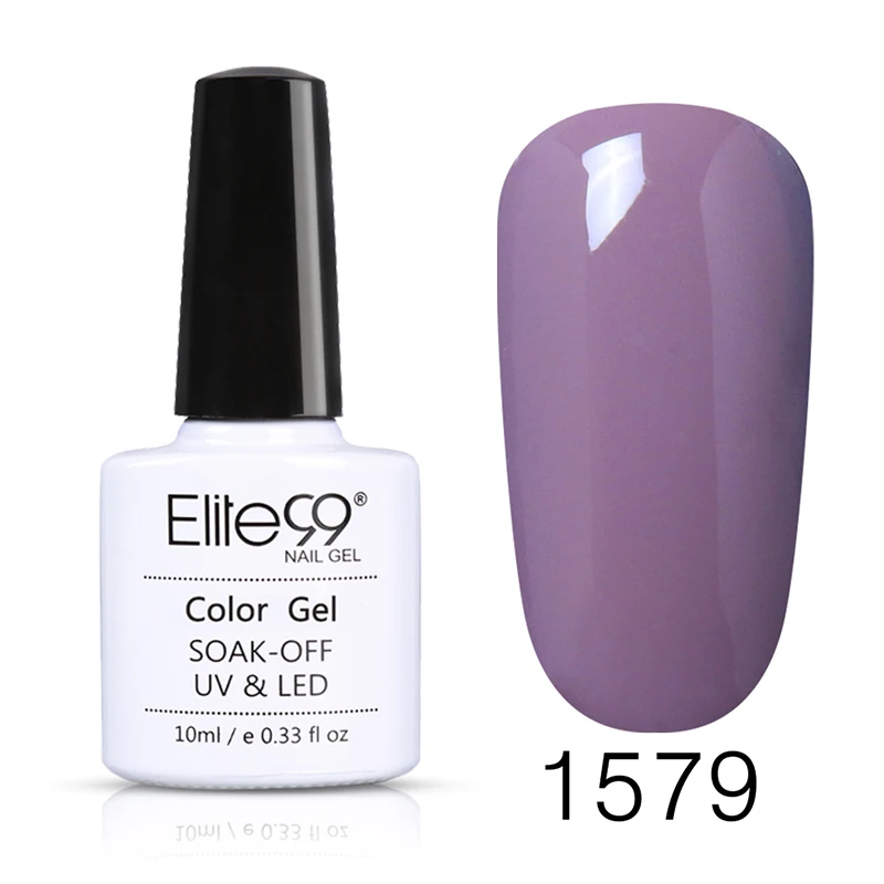 Elite99, 10 мл, Цветной Гель-лак для ногтей, замачиваемый, для дизайна ногтей, Гель-лак для маникюра, Полупостоянный эффект цветения, Цветочный УФ-Гель-лак - Цвет: 1579