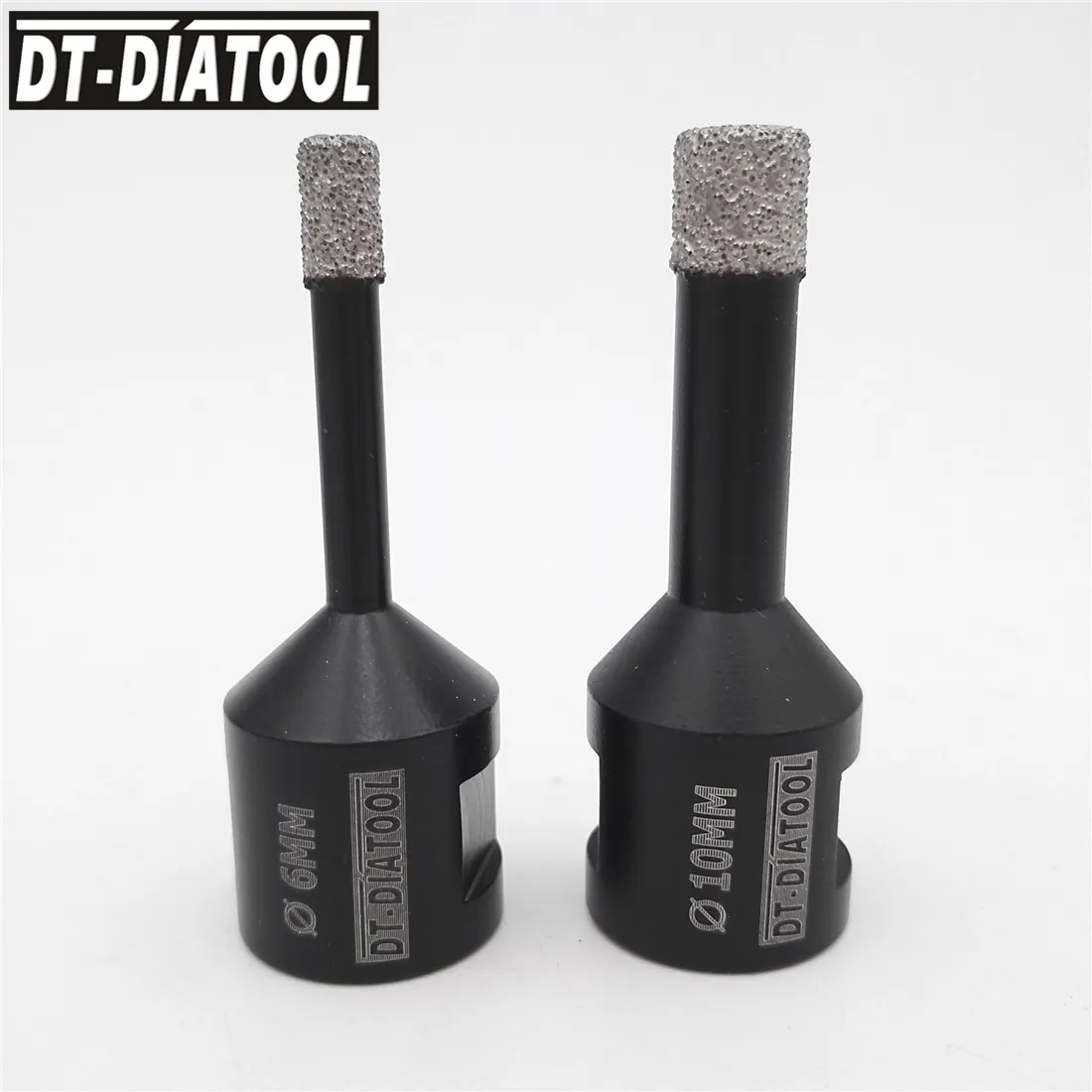 DT-DIATOOL 2pcs Dry Vacuum Brazed Diamond Drilling Core Bits Tile Hole Saw Professional Quality Drill Bits M14 thread 6-16MM