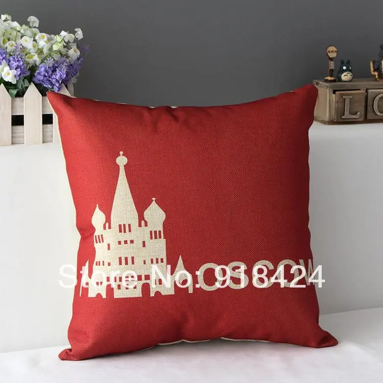 Столица страны бытовой ткань искусство украшения декоративными Pillowcase.45* 45 см