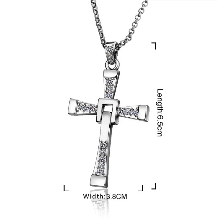 Aliexpress.com : Buy Fashion Cross Necklace with Shining Zircons ...