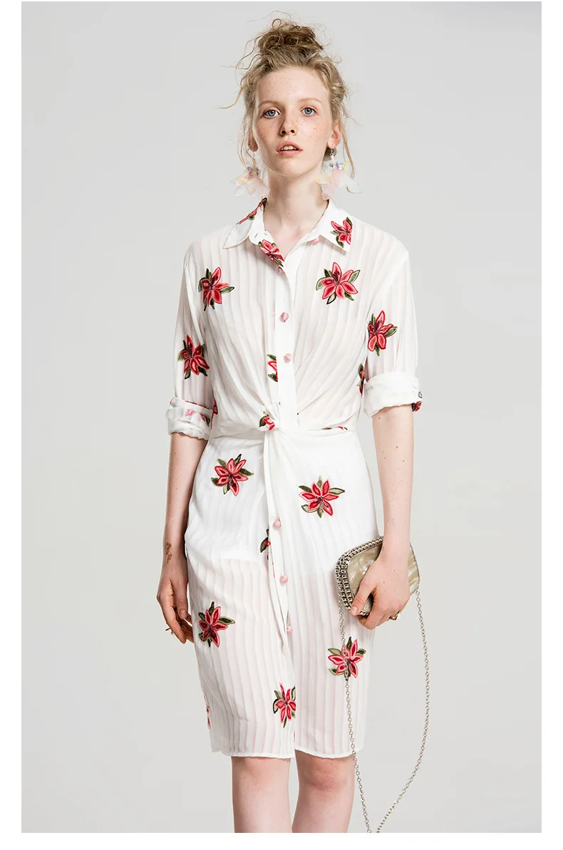 half white color dress