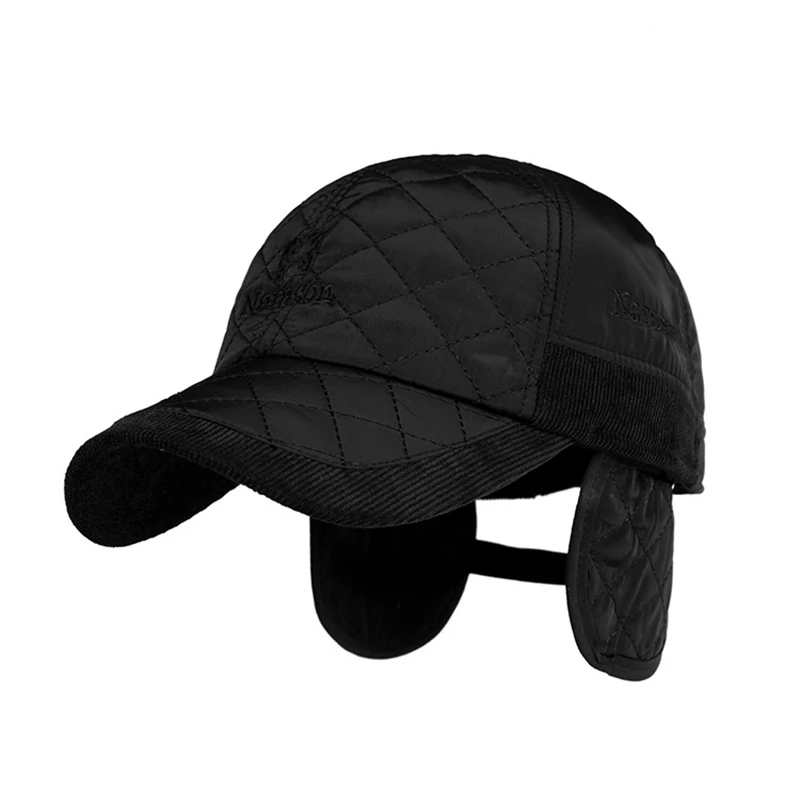 winter baseball cap with flaps warm men brand black solid bone hats ear broncos hat classic winter baseball cap with flaps warm men brand black solid bone hats ear broncos hat classic