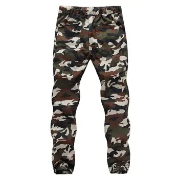 

2019 Camo Cargo Pants Mens Fashion Baggy Tactical Trouser Casual Polyester Pants Male Hip Hop Streetwear sweatpants men