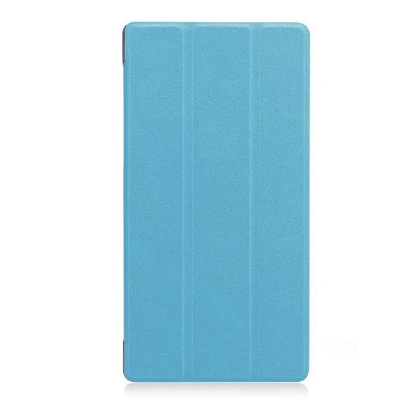 blue Тонкий Магнитный чехол из искусственной кожи для lenovo tab 4 8 Plus TB-8704x TB-8704F чехол для планшета Для lenovo tab 4 8 plus Чехол+ пленка+ ручка - Цвет: blue