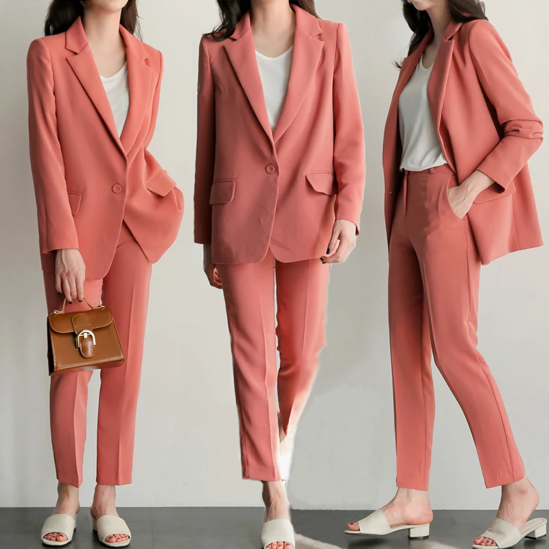 Image The new spring 2017 han edition of leisure small suit jacket harlan nine minutes of pants suit two piece suit joker woman