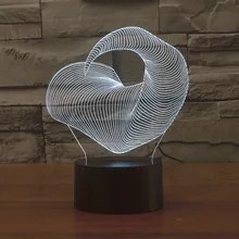 [Seven Neon] monster's tail акрил 7 цветов настольная лампа 3D лампа Новинка светодиодный ночник Миллениум Сокол свет