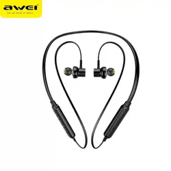 AWEI G20BL Bluetooth наушники двойной драйвер гарнитура Беспроводные спортивные наушники Бас Звук Auriculares Inalambrico Bluetooth