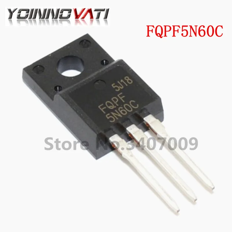 10 шт. FQPF5N60C TO-220 5N60C 5N60 MOSFET 600V N-Ch Q-FET advance C-Series Новый оригинальный | Обустройство дома