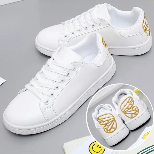zapatos planas de blancos mariposa zapatos nueva sandalias las mujeres blanco moda 2017 la bordada de xq4ZnnBH0
