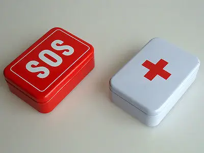 

Tin Box Case Lid Container for Survival Gear Kits Set First Aid Pill Box