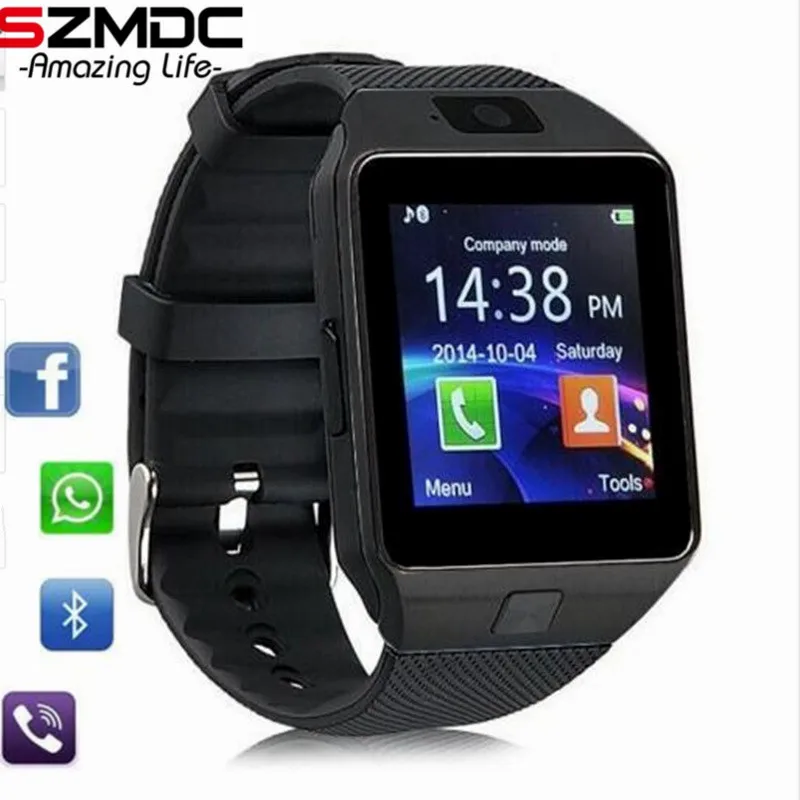 

20pcs/LOT Bluetooth Smart Watch DZ09 Android Phone Call Relogio 2G GSM SIM TF Card Camera for iPhone Samsung HUAWEI PK GT08 A1