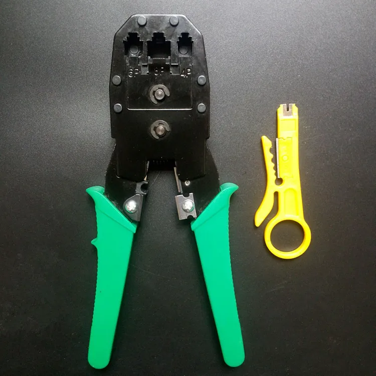 

2 in 1 Wire Stripper & Mini Cable Cutter Knife Crimper Automatic Multifunctional TAB Pliers - Herramientas Manuales