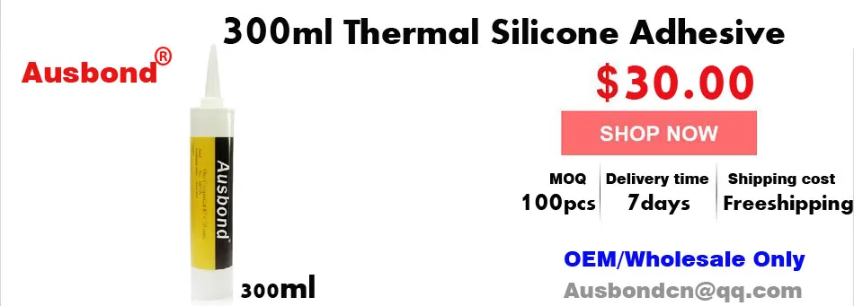 300 мл Тепловой Силиконовый адгезионный клей смазка муфта cpu Радиатор СОЕДИНЕНИЕ силиконовый тепловой пластиковый радиатор клеи