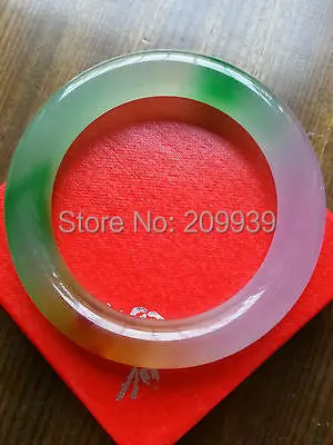 

huij 00625 anciRARE exquisite Beautiful Natural Green Jade Chinese Bangle Bracelet 60mm