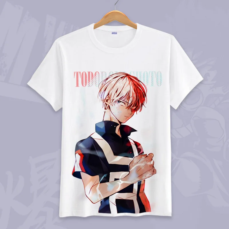 Coshome Boku No Hero Academia T-Shirt Short Sleeve Tee Shirt  My Hero Academia Izuku Midoriya Printed Summer Costume (15)