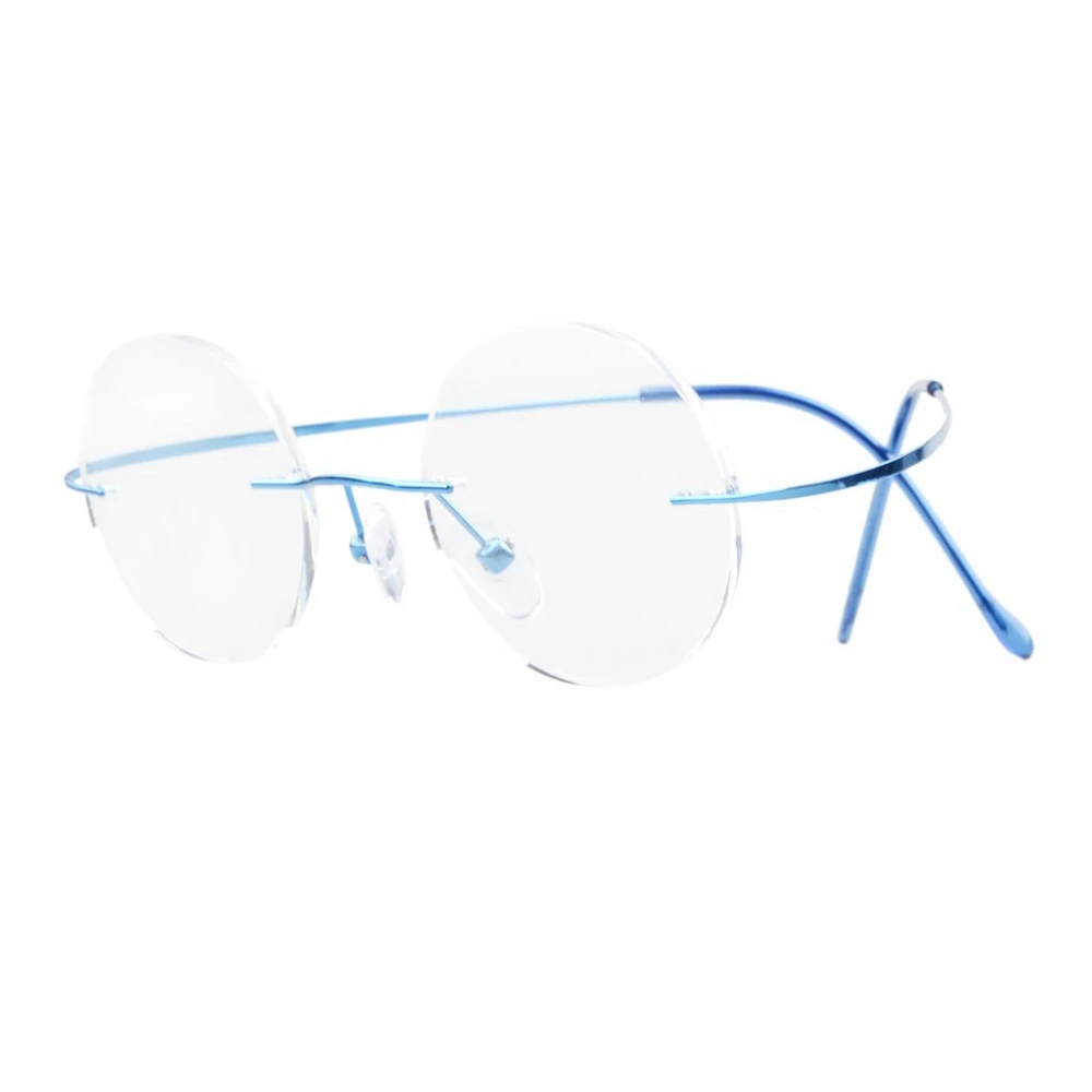 

Y43 Eyekepper Titanium Frame Rimless Optical Eyeglasses Men Women +0.00