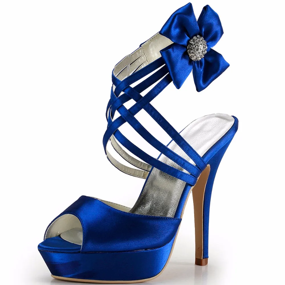 

Woman Sandasl EP2031-PF Burgundy Peep Toe Party Flower Rhinestones Slingback High Heel Platforms Wedding Sandals Shoes
