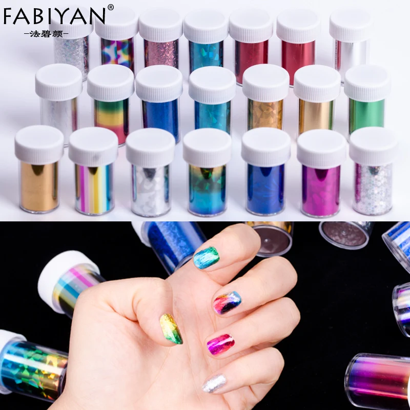 

12pcs Nail Art Transfer Foils Tips Starry Sky Laser Paper Sticker Decoration Design Gel UV Polish Decals Tool Manicure 100cm*4cm