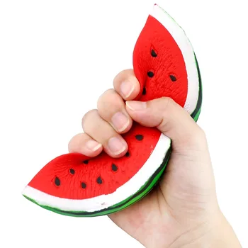 

Soft Squish Fruit Anti-stress Toys Cute Squishy Jumbo Watermelon Slow Rising Food Anti-Stress Squish Toy For Kids And Adult 1pcs