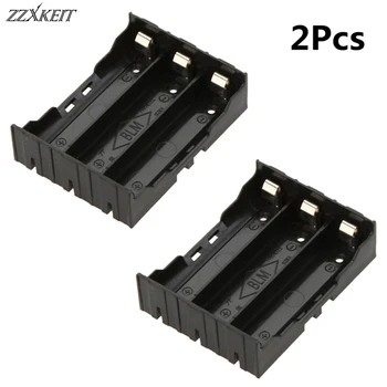

2Pcs 3X18650 Plastic Battery Case Holder Storage Box for 18650 Rechargeable Battery 3.7V DIY