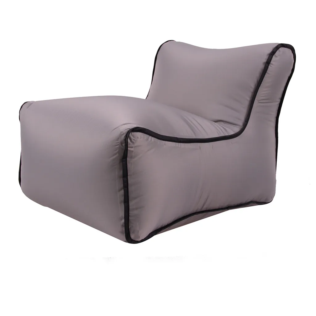 

2019 convenient solid color gray black Inflatable Air Lounger Lazy Couch Chair Sofa Bags for Outdoor Party Camping Travel #G20