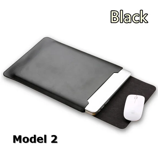 Бренд aigreen чехол из искусственной кожи для MacBook Air 1", Air 13", retina 1", 13,3 дюймов, сумка для ноутбука, Прямая поставка - Цвет: Model 2 Black