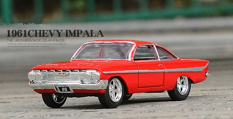 1: 32 усовершенствованные модели автомобилей из сплава, высокая имитация Chevrolet 1961 IMPALA модели автомобилей, металлические литья, игрушечные транспортные средства