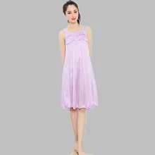 Summer Dresses For Women Sexy Silk Nightgown Night Shirts Ladies Sleepwear Sleepshirts Nightdress Women’s Nightwear E0165