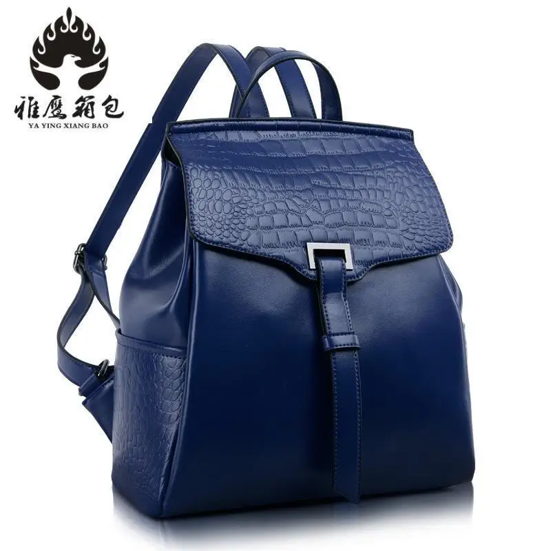

Fashion Genuine Leather Backpack Women Bags Preppy Style Backpack Girls School Bags Zipper Kanken Leather Backpack