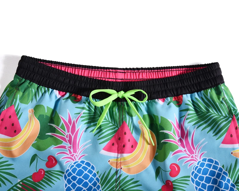 Vacation Play Water Trunks New Shorts Women Tropical Fruit Pineapple Print Beach Womens Summer Seaside Cool Drawstring Elastic Vacation Play Water Trunks New Shorts Women Tropical Fruit Pineapple Print Beach Womens Summer Seaside Cool Drawstring Elastic
