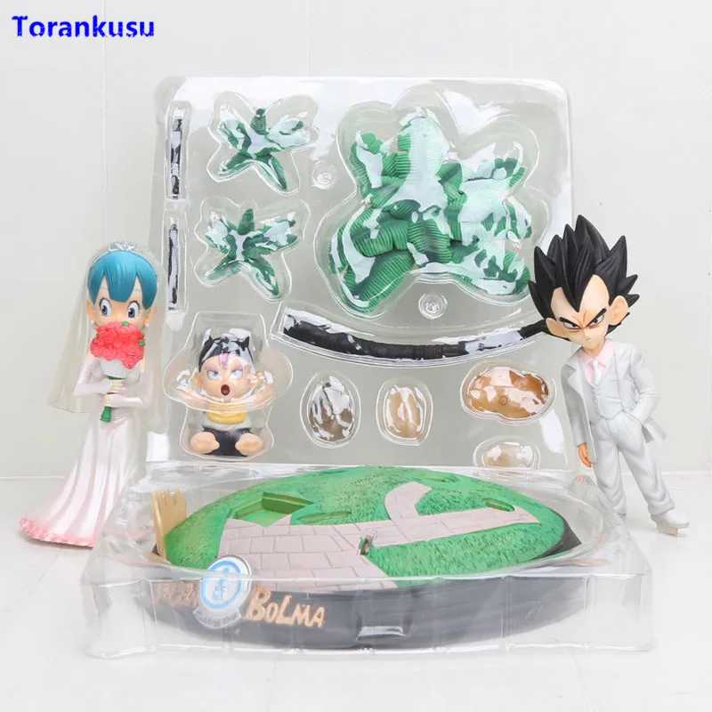 

Dragon Ball Z Vegeta and Bulma Bolma Wedding Day PVC Action Anime Figures Toys Model Doll New Arrival Gifts Nendoroid Brinquedos