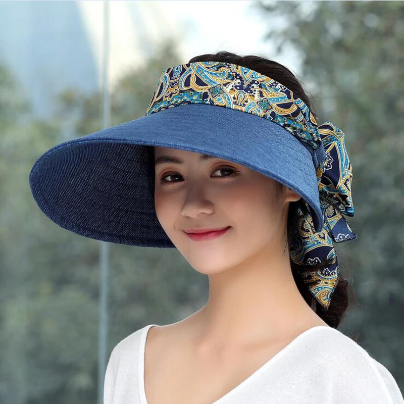 

Fashion uv sun hat summer sun hats for women straw hat girls beach organza cap visors caps multipurpose foldable floppy hat