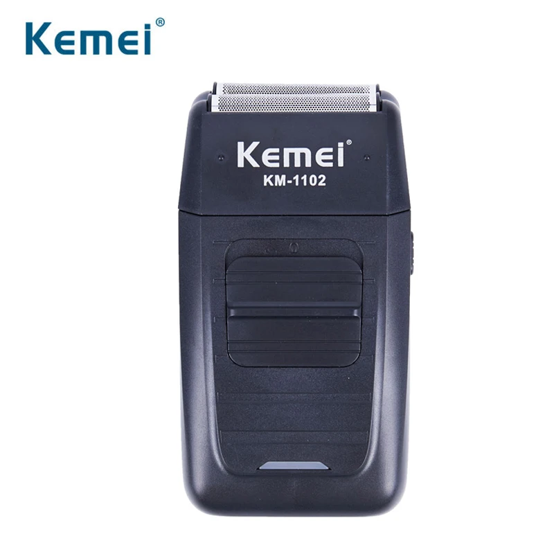 KM-1102 Kemei аккумуляторная беспроводная бритва с двойным лезвием для мужчин поршневая Бритва для бороды Уход за лицом Многофункциональный сильный триммер