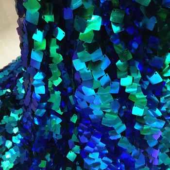 

Glace 1Y/Lot New Stlye Square Piece Sequins Fabric for Dresses Costumes Wedding Shooting Background Stage Children's Wear TX779