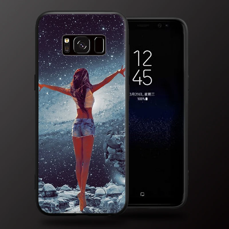 Красивый чехол для samsung Galaxy S6 S7 Edge S8 S9 Plus Note 3 4 5 8 9, жесткий чехол для телефона