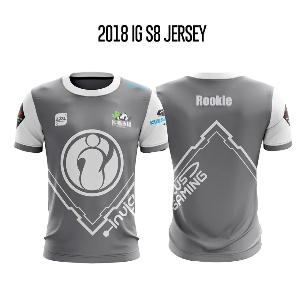 

2019 S9 LPL Team IG t shirt Men Jackeylove t-shirt Chinese Team Invictus Gaming Team Jersey Rookie The Shy Shirt LOL