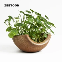 Дзен японский стиль цветочное искусство винтажная грубая керамическая ваза Calamus растения жардиньерка Настольный цветочный горшок креативный домашний декор Новинка