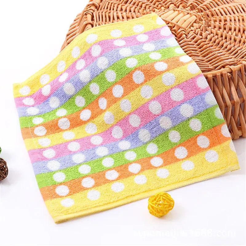 Child Face Towel Washcloth Baby Towel Newborn Muslin Baby Cotton Handkerchiefs Gauze Cloth Squares New Born Towel for Baby Wipes - Цвет: 2 Yuandianhuangse