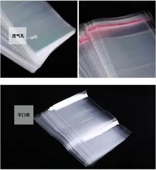 

50pcs 16cm*19cm Transparent plastic Storage bag Packing Bags Self Adhesive Seal Christmas gift packaging transparent bag