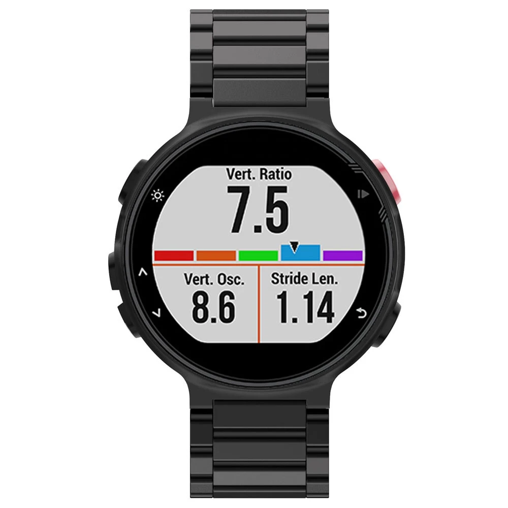 Нержавеющая сталь ремешок для наручных часов для Garmin Forerunner 220 230 235 630 620 735XT металлические умные часы на запястье