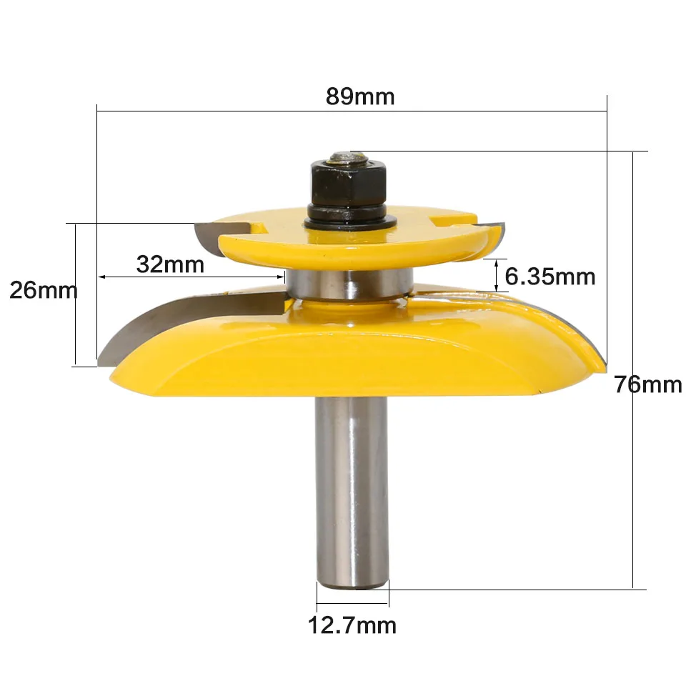 1/" хвостовик 12 мм хвостовик круглый над рельсами и Stile с бухтой панели рейзер 1 бит фрезы Набор шипов резак для деревообработки инструменты