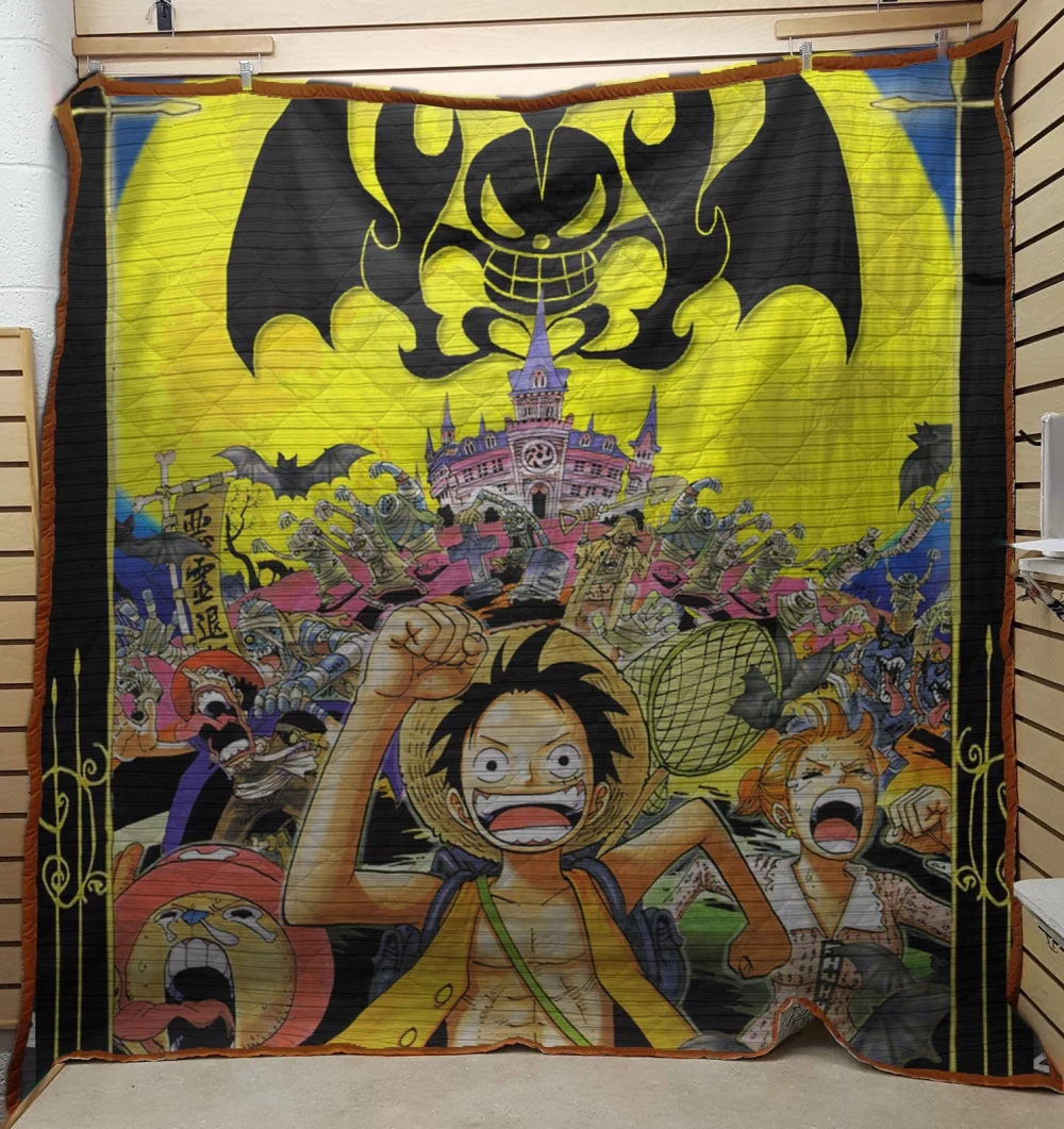 One Piece Anime Throw Blanket For Bed Cotton Weighted Quilts Cobijas Para Cama King Size Quilts Patchwork Quilt Kotatsu