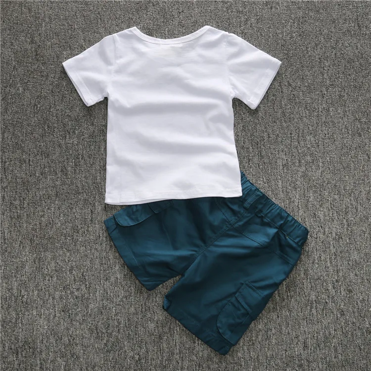 ST154 2018 новые модные комплект одежды для мальчиков детская свободная хлопковая клетчатая рубашка + Штаны + ремень 3 шт. с миньонами комплект