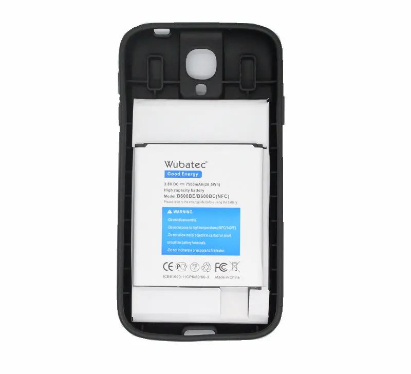 Wubatec 1x7500 мАч S4 NFC Расширенный аккумулятор для Samsung Galaxy S 4 I9500 I9502 I9505 I9508 i337 i545 Active i9295 +