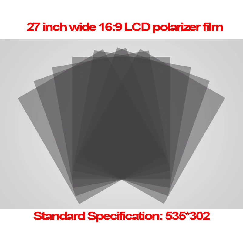 

5PCS 24 inch 0-90 Degree 535MM*302MM Wide 16:9 Monitor LCD LED Polarizer Polarizing Film (EWV,TV) for Samsung/AU TFT LCD LED TV