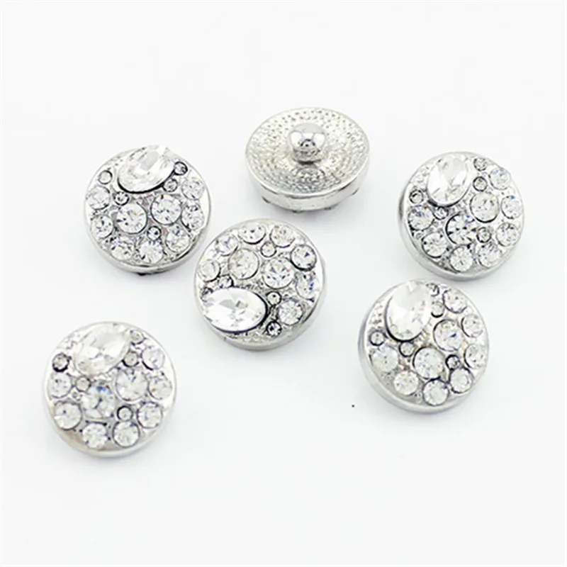 Alloy rhinestone snap button 18mm snap button jewelry fit snap bracelet