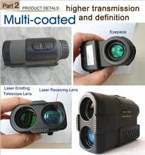 High Quality Waterproof 500m Laser Distance Meter and Speed Range Finder Monocular Laser Rangefinder for Golf and Outdoor Sports