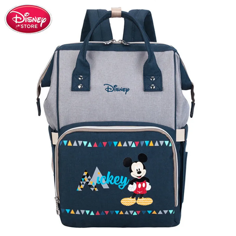 Новинка, брендовые сумки disney, рюкзак с Минни Микки Маусом, сумки для подгузников для мам, сумки для мам, для путешествий, для ухода за ребенком, сумка для мам, сумка для кормления - Color: Blue